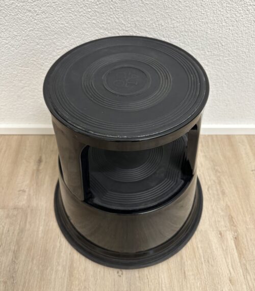 Rollhocker ALCO schwarz aus Kunststoff