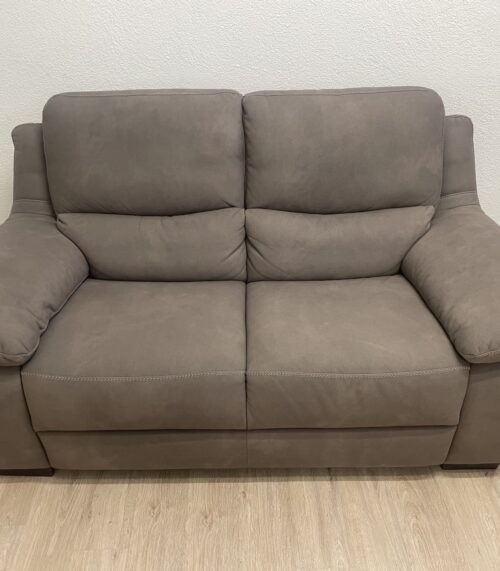 Modernes Zweisitzer Sofa hellbraun Italsofa