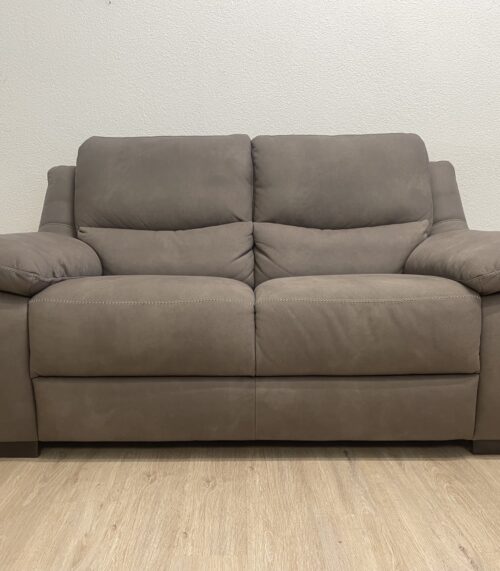 Modernes Zweisitzer Sofa hellbraun Italsofa