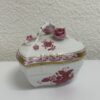 Vintage Herend Porzellan Schmuckdose herzförmig handbemalt