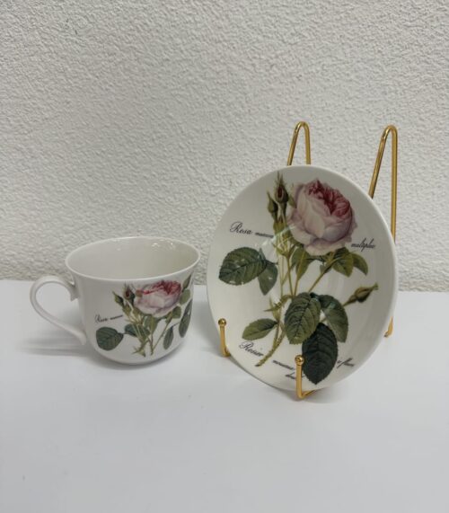 Vintage Roy Kirkham Tasse mit Untertasse Redoute Roses