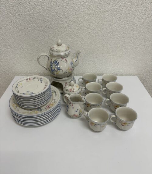 Vintage Villeroy & Boch Teeservice mit Blumenmuster