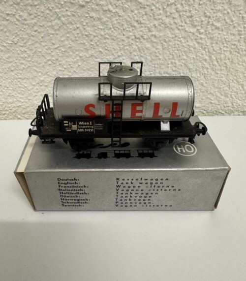 Vintage KLEINBAHN Tankwagen Shell Modelleisenbahn