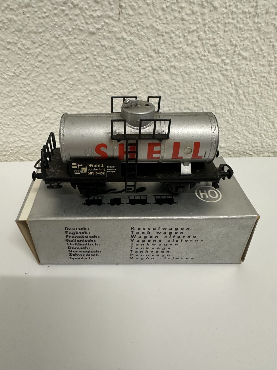 Vintage KLEINBAHN Tankwagen Shell Modelleisenbahn