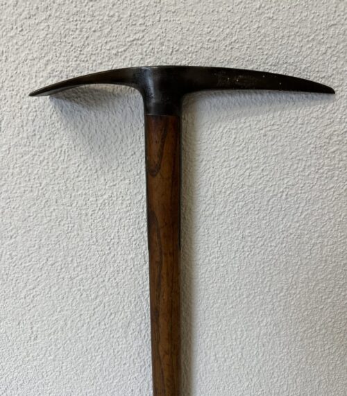 Vintage Eispickel J. Charlet Chamonix mit Holzgriff