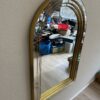Wandspiegel 1980er mit goldfarbenem Rahmen Made in Belgium