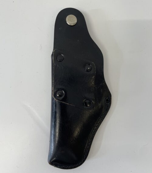 Leder Werkzeughalter mit Druckknopf in Schwarz