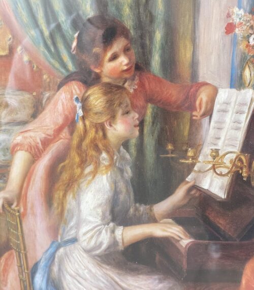 Vintage Kunstdruck Renoir Two Young Girls at the Piano