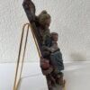 Vintage Figuren Oma mit Kind und alter Mann bemalt