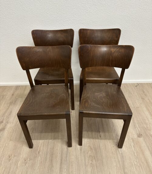 Esszimmerstuhl dunkelbraun mit ergonomischer Rückenlehne