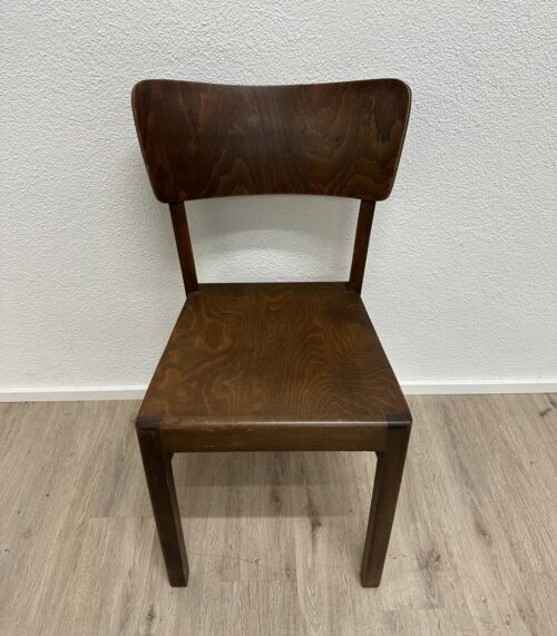 Esszimmerstuhl dunkelbraun mit ergonomischer Rückenlehne