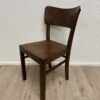Esszimmerstuhl dunkelbraun mit ergonomischer Rückenlehne