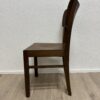 Esszimmerstuhl dunkelbraun mit ergonomischer Rückenlehne