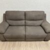 2-Sitzer Sofa mit Relaxfunktion in neutralem Grau-Braun