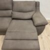 2-Sitzer Sofa mit Relaxfunktion in neutralem Grau-Braun