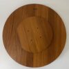 Vintage drehbare Servierplatte Holz Nissen Dänemark