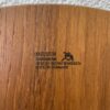 Vintage drehbare Servierplatte Holz Nissen Dänemark