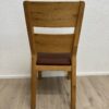 Esszimmerstuhl Set aus Holz mit gepolsterter Sitzfläche