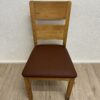 Esszimmerstuhl Set aus Holz mit gepolsterter Sitzfläche