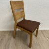 Esszimmerstuhl Set aus Holz mit gepolsterter Sitzfläche