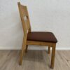 Esszimmerstuhl Set aus Holz mit gepolsterter Sitzfläche