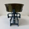 Vintage Küchenwaage blau mit Metallschale bis 5 kg