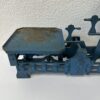Vintage Küchenwaage blau mit Metallschale bis 5 kg
