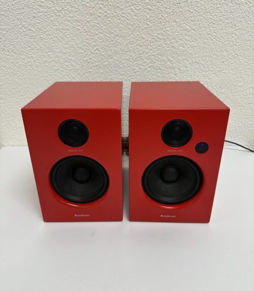 Vintage Aktivlautsprecher audio pro ADDON SIX rot