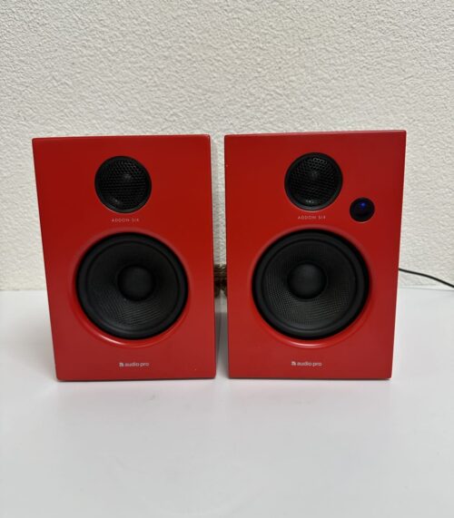 Vintage Aktivlautsprecher audio pro ADDON SIX rot