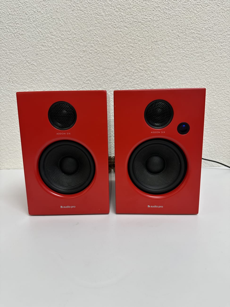 Vintage Aktivlautsprecher audio pro ADDON SIX rot