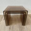 Vintage Nesttische transparent aus Kunststoff, 3-teilig
