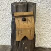 Vintage Wandkreuz mit Korpus aus Holz