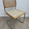 Vintage Kantinenstuhl mit Geflecht Made in Italy