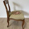 Vintage Esszimmerstuhl aus Holz mit floraler Polsterung