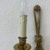 Vintage Wandlampe mit zwei Armen in Goldoptik