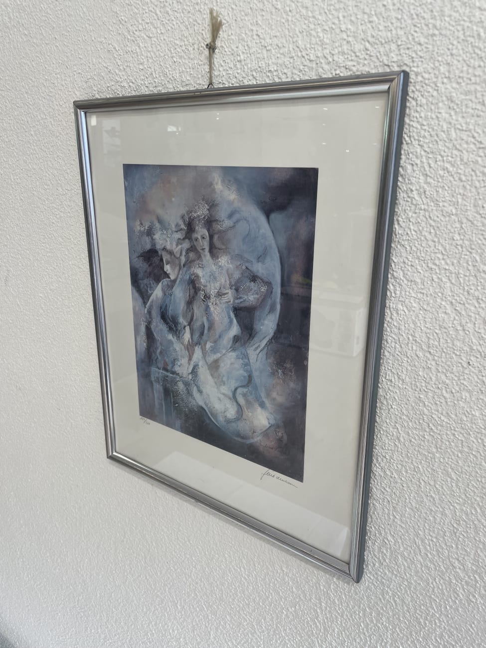 R.G. Sinfonie in Blau gerahmte Druckgrafik