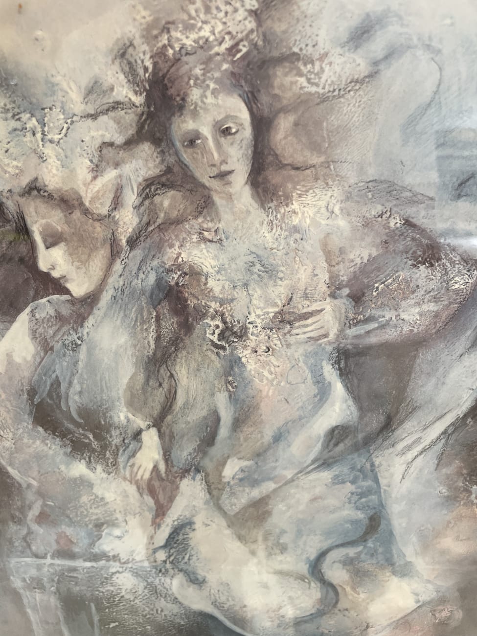 R.G. Sinfonie in Blau gerahmte Druckgrafik