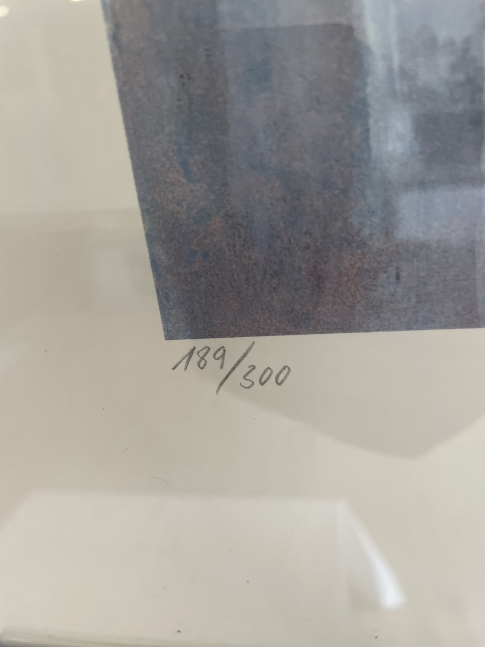 R.G. Sinfonie in Blau gerahmte Druckgrafik