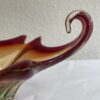 Deko-Schale aus Glas mit rot-goldenem Farbverlauf