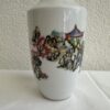 Porzellanvase mit Handbemalung und Goldrand Jenwa China