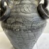 Terrakottavase mit Henkeln und Reliefdekor