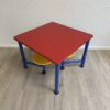 Kinder-Spieltisch-Set mit Hockern auf Rollen