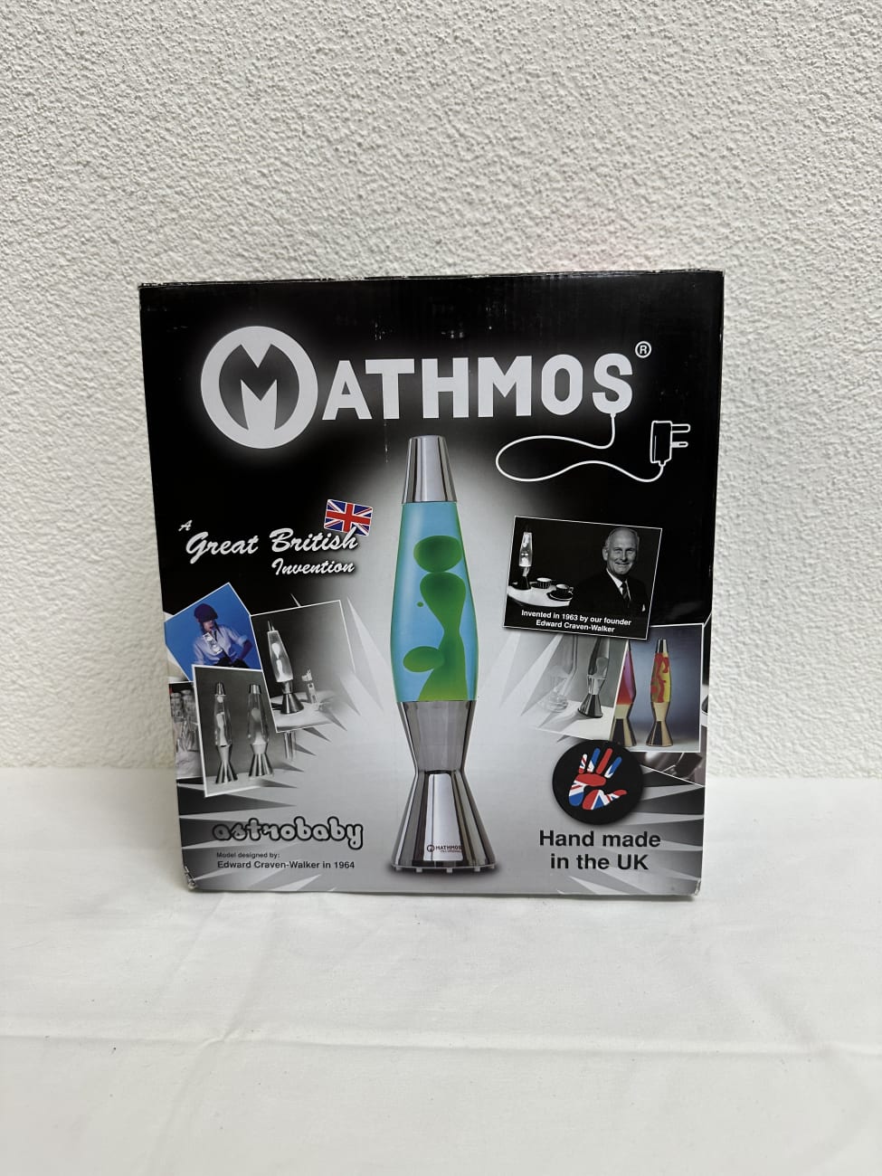 Mathmos Astrobaby Lava Lampe handgemacht in UK im Karton