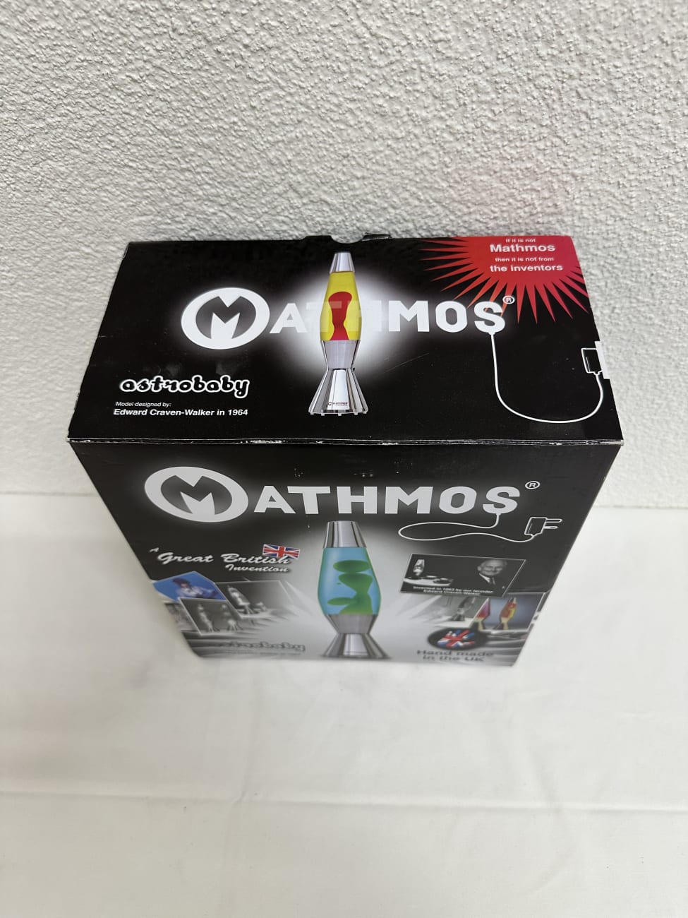 Mathmos Astrobaby Lava Lampe handgemacht in UK im Karton