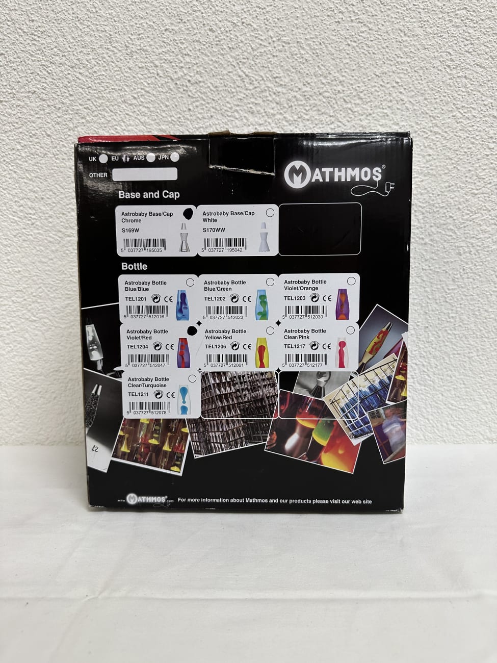 Mathmos Astrobaby Lava Lampe handgemacht in UK im Karton