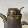 Vintage Kaffeekanne aus vernickeltem Metall mit Messing, 2 Grössen