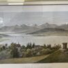 19. Jh. Farblithografie Alpenlandschaft Jacotet Lemercier Paris