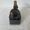 Dampfglätteisen aus Gusseisen mit Holzgriff Vintage