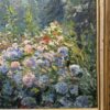 Impressionistisches Ölgemälde Blumenlandschaft signiert Mannel 49