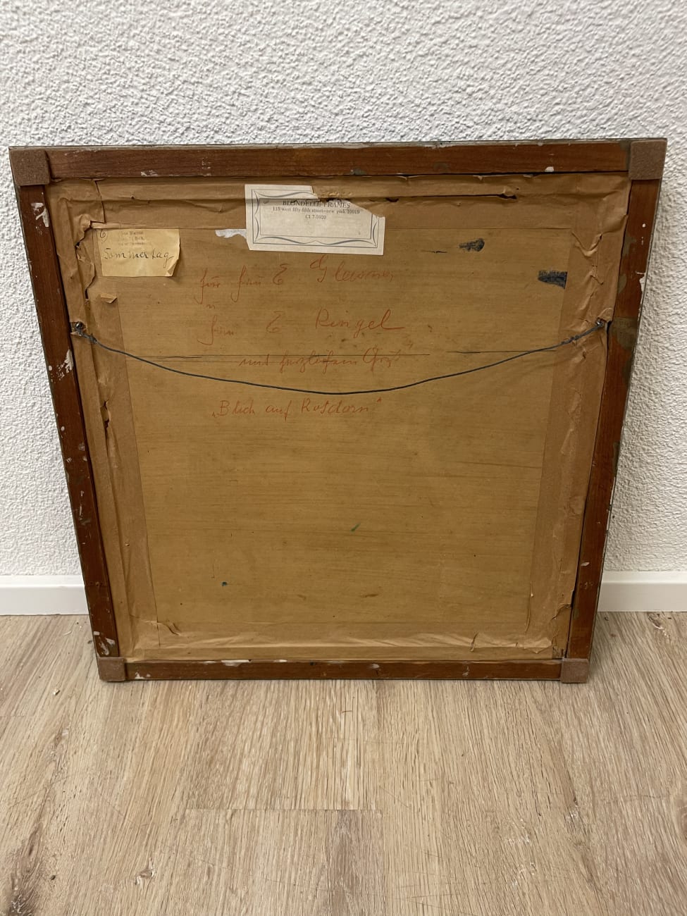 Impressionistisches Ölgemälde Blumenlandschaft signiert Mannel 49